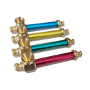 5572-Medium Mixed Colour Brass Dry Pipe L9cm