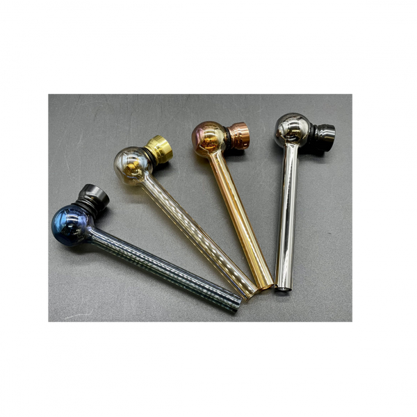 Pipe 1227 Glass Tobacco Pipe Round Shape
