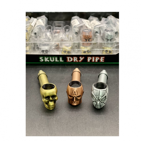 YD 15 Metal Pipe skull 8.5cm