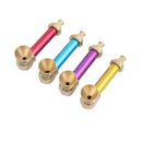 Short Mixed Colour Brass Dry Pipe L7cm