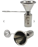 Metal Cone Piece with Holder for Waterpipe Smoking Tobacco Hookah  – 14mm or 19mm