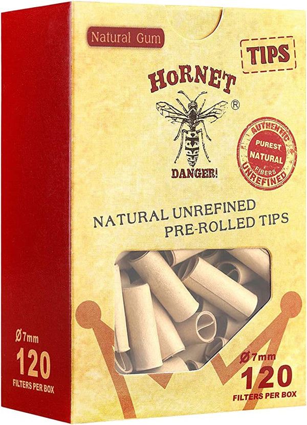 HORNET Unbleached Pre-Rolled Tips