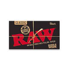 RAW Black Classic Natural Unrefined Rolling Papers