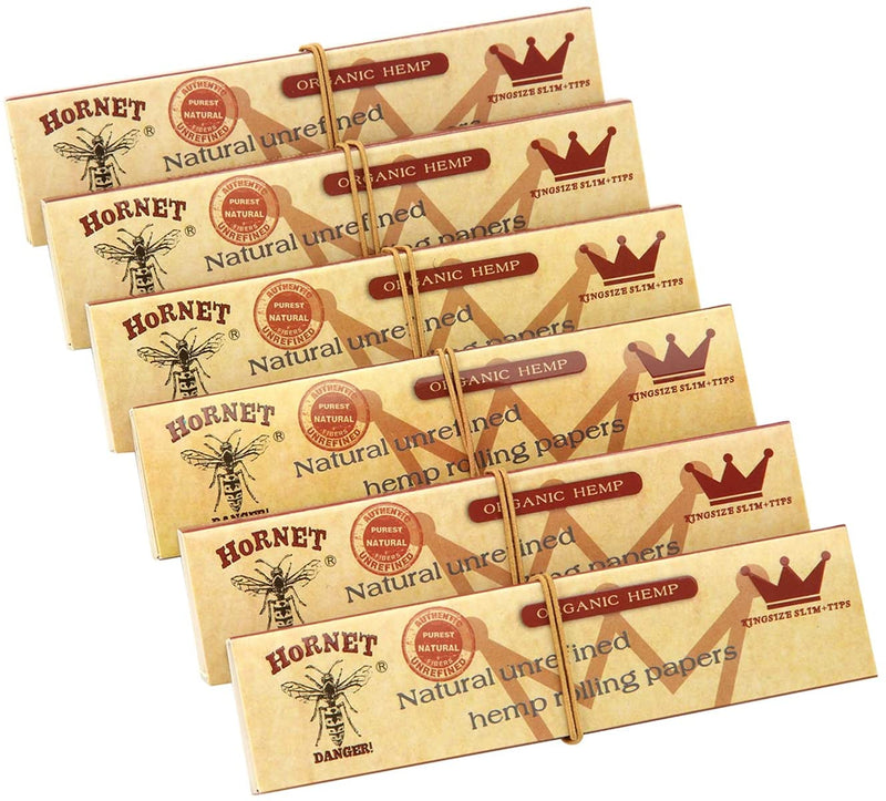 HORNET King Size Organic Rolling Papers